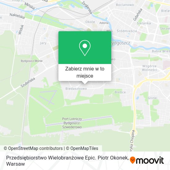 Mapa Przedsiębiorstwo Wielobranżowe Epic. Piotr Okonek