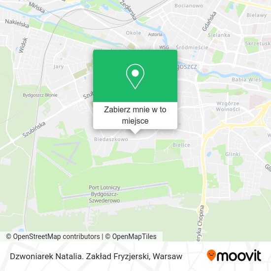 Mapa Dzwoniarek Natalia. Zakład Fryzjerski