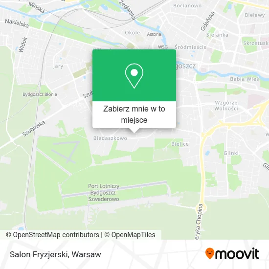 Mapa Salon Fryzjerski