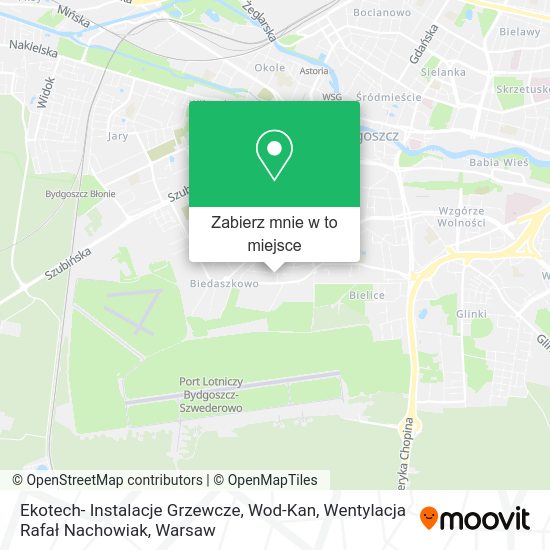 Mapa Ekotech- Instalacje Grzewcze, Wod-Kan, Wentylacja Rafał Nachowiak