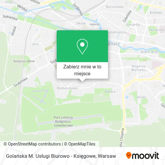 Mapa Golańska M. Usługi Biurowo - Księgowe