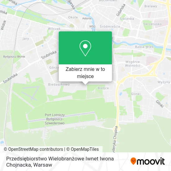 Mapa Przedsiębiorstwo Wielobranżowe Iwnet Iwona Chojnacka