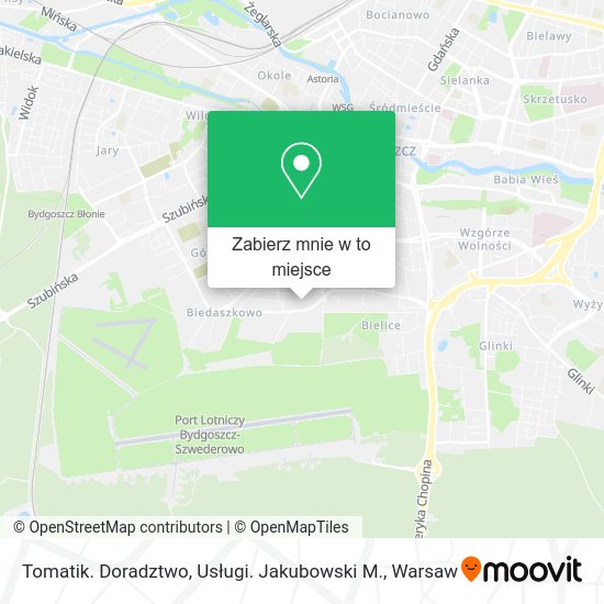 Mapa Tomatik. Doradztwo, Usługi. Jakubowski M.