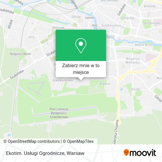 Mapa Ekotim. Usługi Ogrodnicze