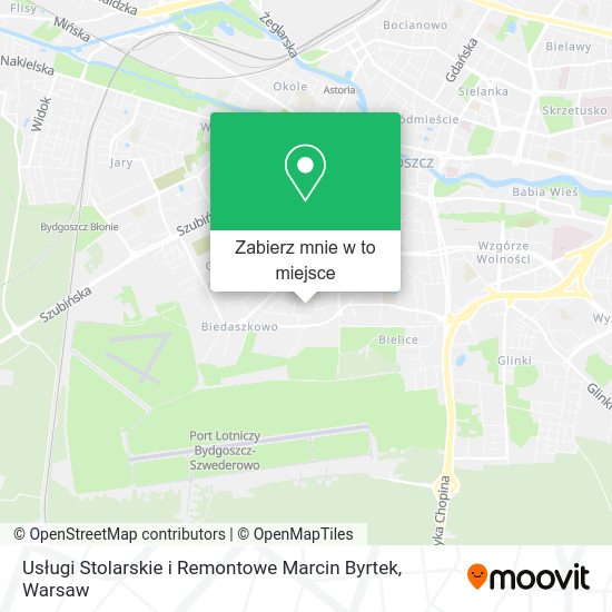 Mapa Usługi Stolarskie i Remontowe Marcin Byrtek