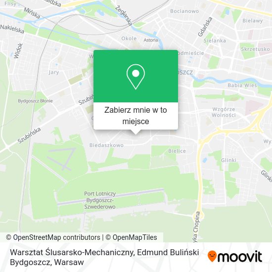 Mapa Warsztat Ślusarsko-Mechaniczny, Edmund Buliński Bydgoszcz