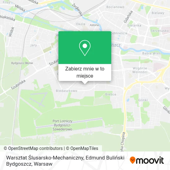 Mapa Warsztat Ślusarsko-Mechaniczny, Edmund Buliński Bydgoszcz