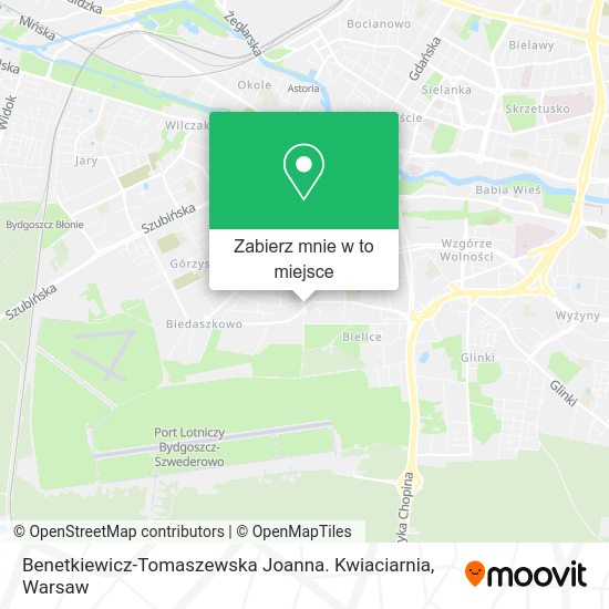 Mapa Benetkiewicz-Tomaszewska Joanna. Kwiaciarnia