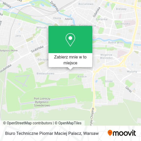 Mapa Biuro Techniczne Piomar Maciej Palacz