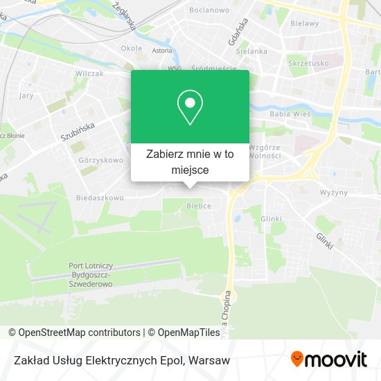 Mapa Zakład Usług Elektrycznych Epol