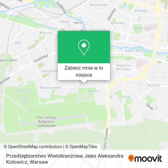 Mapa Przedsiębiorstwo Wielobranżowe Jalex Aleksandra Kotowicz