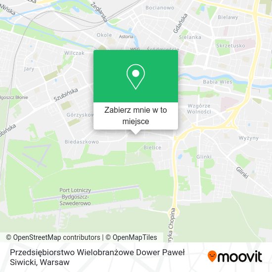 Mapa Przedsiębiorstwo Wielobranżowe Dower Paweł Siwicki