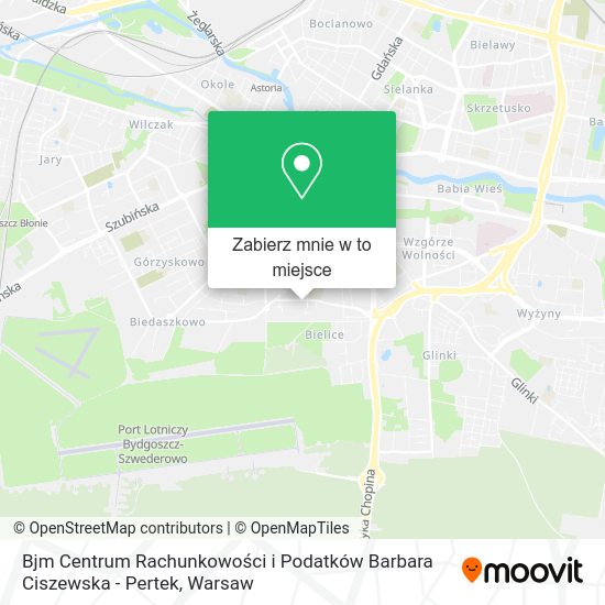 Mapa Bjm Centrum Rachunkowości i Podatków Barbara Ciszewska - Pertek