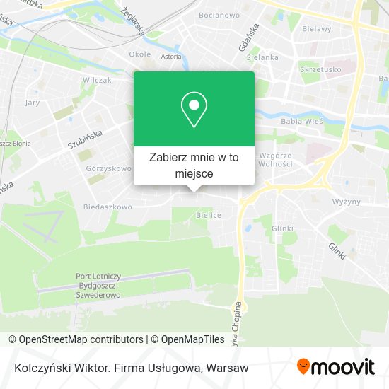 Mapa Kolczyński Wiktor. Firma Usługowa