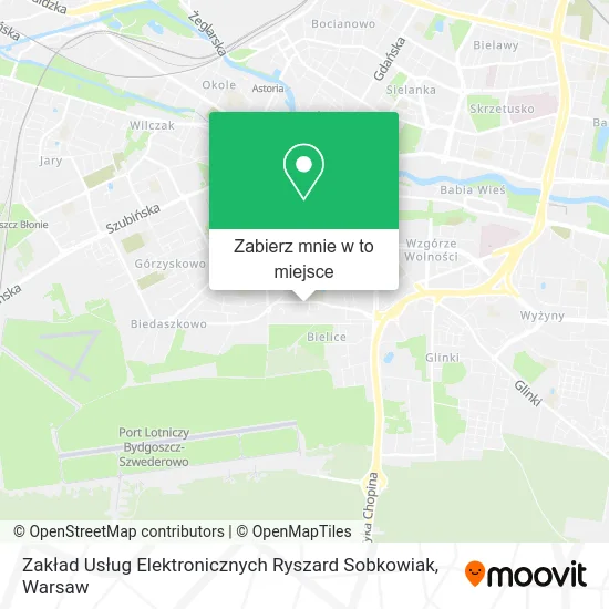 Mapa Zakład Usług Elektronicznych Ryszard Sobkowiak