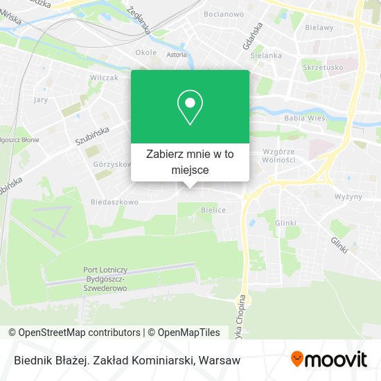 Mapa Biednik Błażej. Zakład Kominiarski