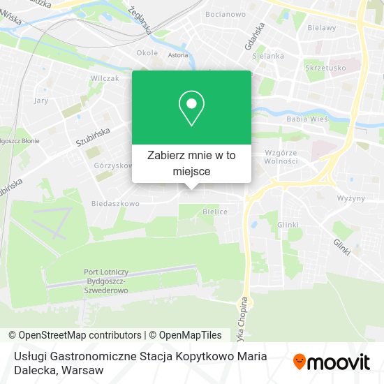 Mapa Usługi Gastronomiczne Stacja Kopytkowo Maria Dalecka