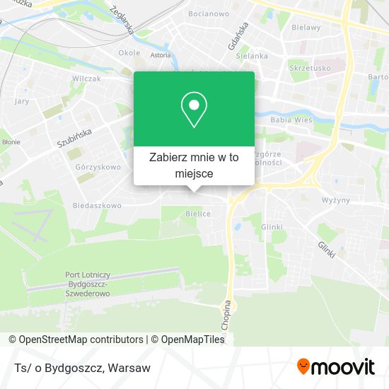 Mapa Ts/ o Bydgoszcz