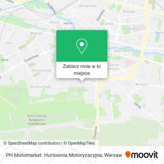 Mapa PH Motomarket. Hurtownia Motoryzacyjna