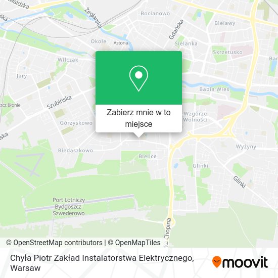 Mapa Chyła Piotr Zakład Instalatorstwa Elektrycznego