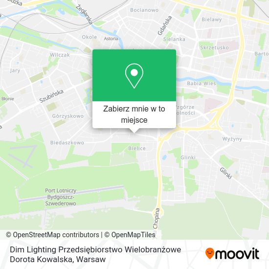 Mapa Dim Lighting Przedsiębiorstwo Wielobranżowe Dorota Kowalska