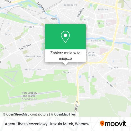 Mapa Agent Ubezpieczeniowy Urszula Mitek