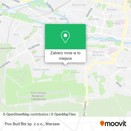 Mapa Pos Bud Bis sp. z o.o.