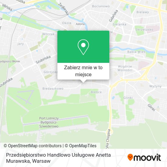 Mapa Przedsiębiorstwo Handlowo Usługowe Anetta Murawska