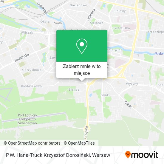 Mapa P.W. Hana-Truck Krzysztof Dorosiński