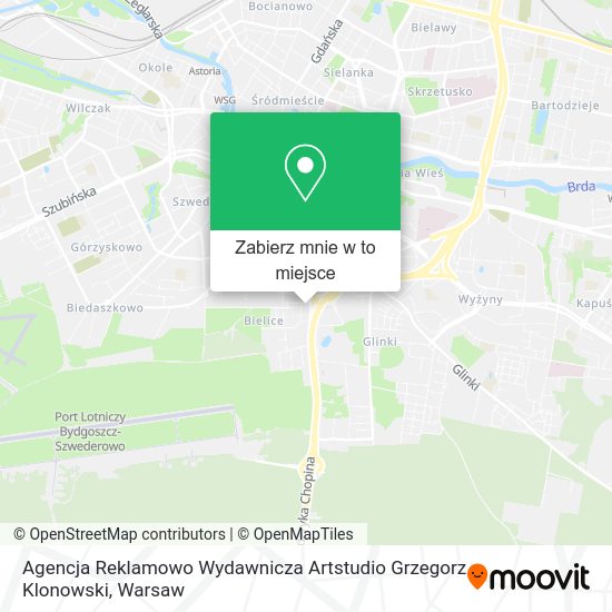 Mapa Agencja Reklamowo Wydawnicza Artstudio Grzegorz Klonowski