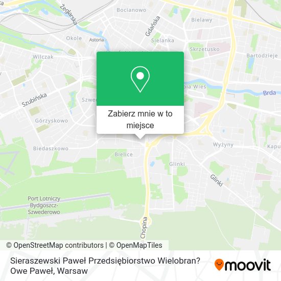 Mapa Sieraszewski Paweł Przedsiębiorstwo Wielobran?Owe Paweł