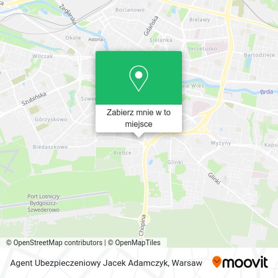 Mapa Agent Ubezpieczeniowy Jacek Adamczyk