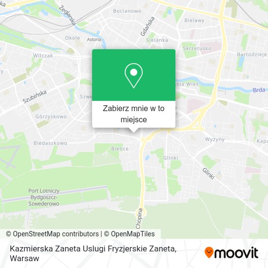 Mapa Kazmierska Zaneta Uslugi Fryzjerskie Zaneta