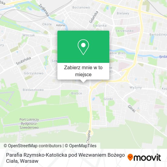 Mapa Parafia Rzymsko-Katolicka pod Wezwaniem Bożego Ciała