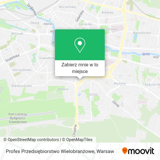 Mapa Profex Przedsiębiorstwo Wielobranżowe