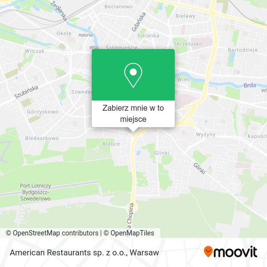 Mapa American Restaurants sp. z o.o.