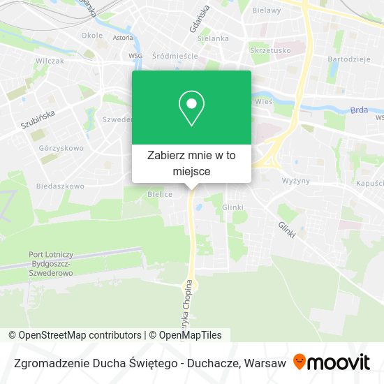 Mapa Zgromadzenie Ducha Świętego - Duchacze