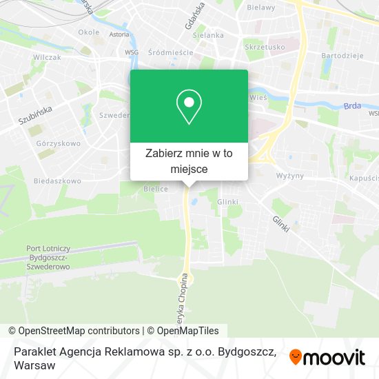 Mapa Paraklet Agencja Reklamowa sp. z o.o. Bydgoszcz