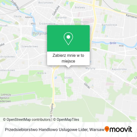 Mapa Przedsiebiorstwo Handlowo Uslugowe Lider