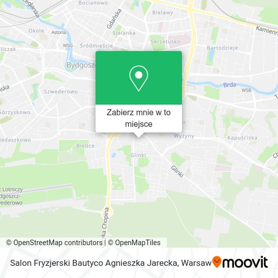 Mapa Salon Fryzjerski Bautyco Agnieszka Jarecka