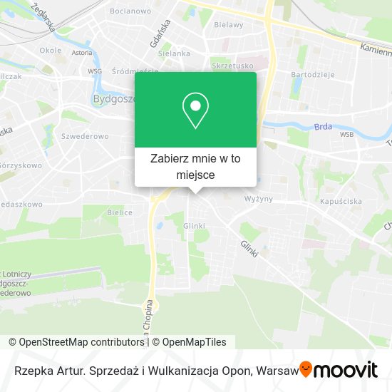 Mapa Rzepka Artur. Sprzedaż i Wulkanizacja Opon