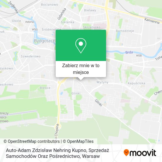 Mapa Auto-Adam Zdzisław Nehring Kupno, Sprzedaż Samochodów Oraz Pośrednictwo