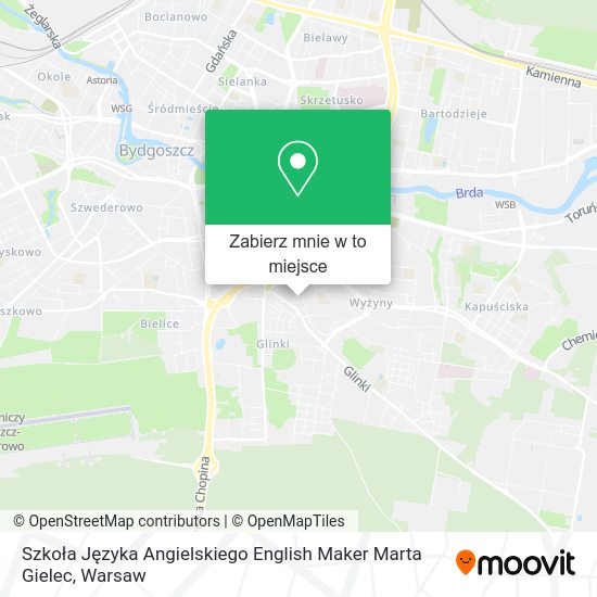 Mapa Szkoła Języka Angielskiego English Maker Marta Gielec