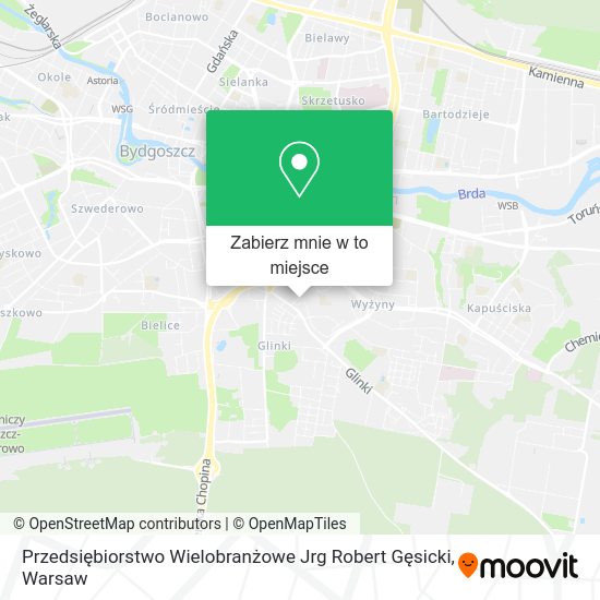 Mapa Przedsiębiorstwo Wielobranżowe Jrg Robert Gęsicki