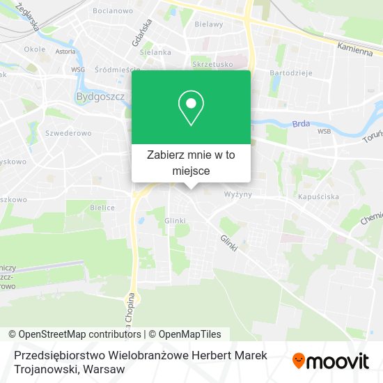 Mapa Przedsiębiorstwo Wielobranżowe Herbert Marek Trojanowski