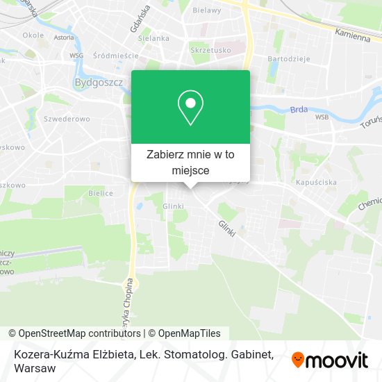 Mapa Kozera-Kuźma Elżbieta, Lek. Stomatolog. Gabinet