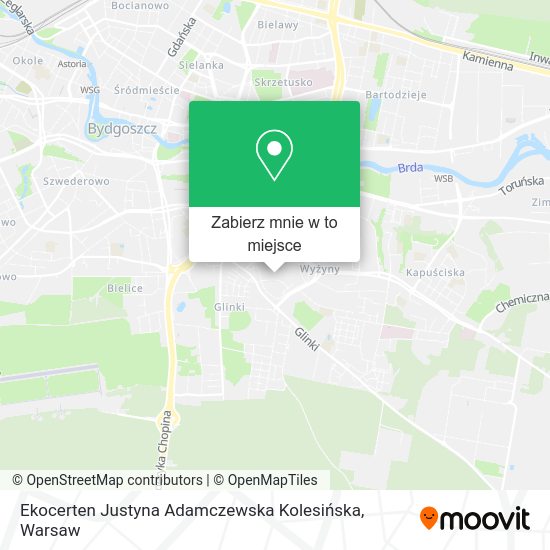 Mapa Ekocerten Justyna Adamczewska Kolesińska