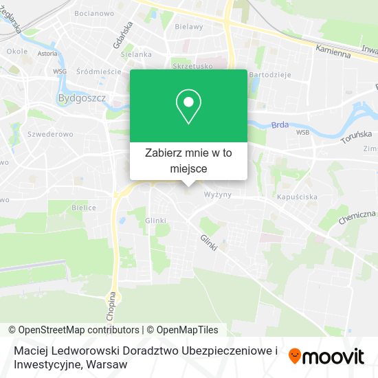 Mapa Maciej Ledworowski Doradztwo Ubezpieczeniowe i Inwestycyjne