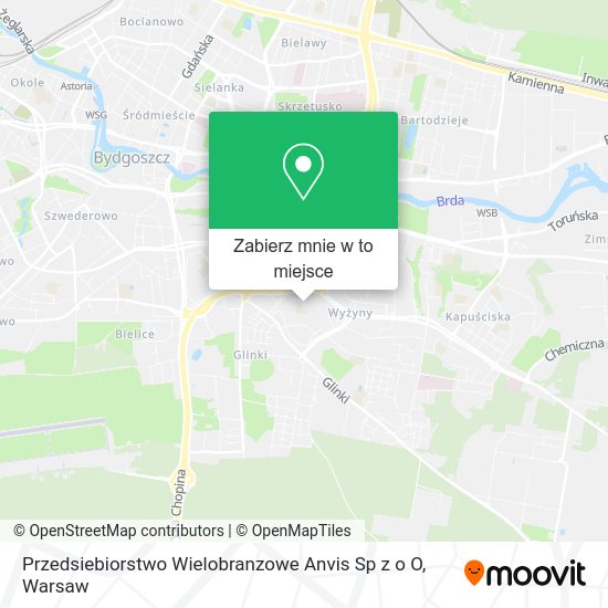 Mapa Przedsiebiorstwo Wielobranzowe Anvis Sp z o O