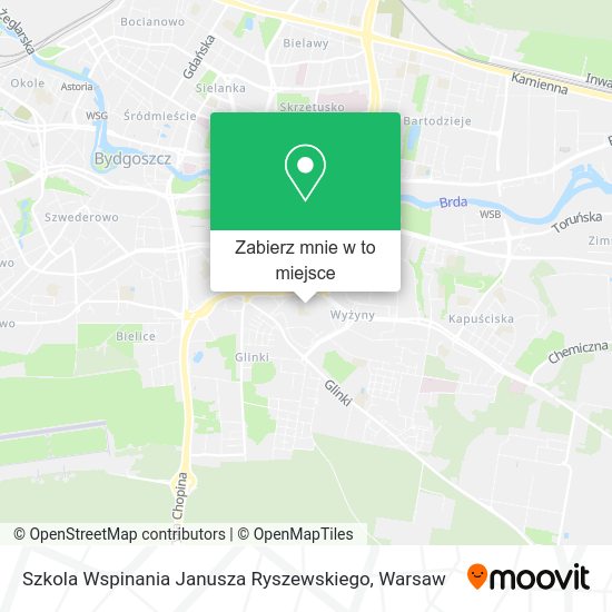 Mapa Szkola Wspinania Janusza Ryszewskiego